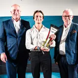 Dr. Hilmar Siebert (Vizepräsident ADAC e.V.), Emil Heyerdahl, Dr. Claudius Leibfritz (Vorstand ADAC SE), ADAC GT4 Germany Gala, Hockenheim