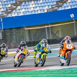 #G34 Levi Flier / Honda NSF250R, #37 Paul Linsbichler / Honda NSF250R, #91 Jaden Immanuel / Honda NSF250R, #9 Yevsevii Kovalov / BeOn Promo3 / Assen