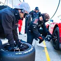 Sebastian Vollmer zeigte vollen Einsatz bei der Pitstop-Challenge am Mercedes-AMG GT3