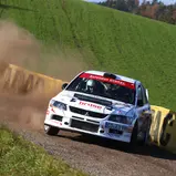 Deutsche Rallyemeisterschaft, ADAC Rallye Masters 2019; 6. Lauf, ADAC Knaus Tabbert 3-Städte-Rallye (Photo by Sascha Dörrenbächer)  #11-Patrik Dinkel, Mitsubishi Lancer Evo 9