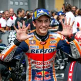 Marc Marquez aus Spanien gewann klassenübergreifend seine zehn letzten Rennen in Sachsen