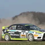 Der Gejagte: Hermann Gaßner junior führt im Mitsubishi Lancer R4 die Deutsche Rallye-Meisterschaft an