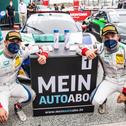 Ricardo Feller und Christopher Mies sind die bestplatzierten Audi-Fahrer (v. l.)