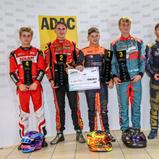 Das DSKC-Podium: Rasmus Buxbom Andersen, Jeffrey Fikse, Jayden Thien, Matej Preuss, Rouven Wilk (v.l.n.r.)