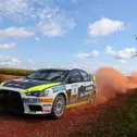 Er kann den vorzeitigen DRM-Sieg von Zeltner verhindern: Hermann Gaßner junior im Mitsubishi Lancer R4