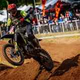 Max Nagl brillierte am Samstag in Bitche mit einem Start-Ziel-Sieg bei schwierigen Streckenbedingungen 