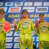 Starke Teamleistung: in Bitche stand Fredsoe mit seinen Teamkolegen Greutmann (m.) und Owens (r.) auf dem Podium