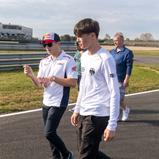 Für die Talente wie Rocco Sessler stand zunächst ein Trackwalk mit Bradl an (c) Markus Toppmöller