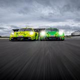 #90 und #91 Porsche 911 GT3 R 992 / Manthey EMA, Test Hockenheim