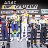 Das Podium der ADAC GT4 Germany am Sonntag in Oschersleben