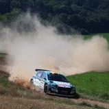 Marijan Griebel gewann am Samstag mit Beifahrerin Ella Kremer die ADAC Saarland-Pfalz Rallye
