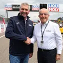 ADAC Sportpräsident Dr. Gerd Ennser und Carmelo Ezpeleta, CEO des MotoGP-Rechteinhabers Dorna Sports (l-r)