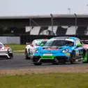 Siegerauto: Der Porsche 718 Cayman GT4 RS CS von Allied-Racing