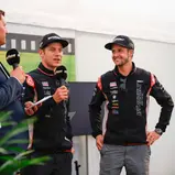Lüthi und Schrötter beim Grillabend