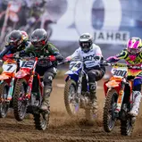 Max Nagl (12) spurtete im ersten Lauf der ADAC MX Masters-Saison 2024 zu einem Start-Ziel-Sieg