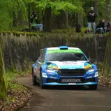 Julius Tannert belegte mit Co-Pilot Frank Christian Platz zwei