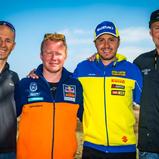 ADAC MX Masters, Fürstlich Drehna, Ehemalige WM-Profis v.l.n.r.: Bernd Eckenbach (Deutschland), Dietmar Lacher (Deutschland), Mickaël Pichon (Frankreich) und Collin Dugmore (Südafrika)