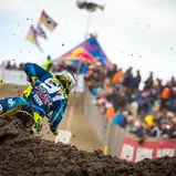 ADAC MX Masters 2015 , ADAC MX Masters Gaildorf, Jeremy Seewer ( Suzuki / Schweiz ) auf seiner Maschine in der ADAC MX Masters
