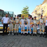 Siegerfoto des ADAC Opel Rallye Cup bei der AvD Sachsen Rallye 2018