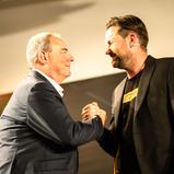 Night of the Champions: Ulrich Fritz (Geschäftsführer Haupt Racing Team) und Moderator Matthias Killing (v-l)