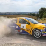 Härtester Verfolger: Hermann Gaßner im Mitsubishi Lancer