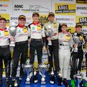 ADAC GT Masters, Oschersleben, Podest, AMG - Team Zakspeed, Luca Ludwig, Sebastian Asch, Montaplast by Land-Motorsport, Connor de Phillippi, Christopher Mies, Montaplast by Land-Motorsport, Peter Hoevenaars, Marc Basseng