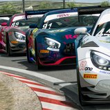 Spektakuläres Simracing lieferte das Führungsquartett auf dem Circuit Zandvoort