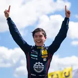 Jubelte über seinen zweiten DTM-Sieg: Jack Aitken