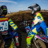 ADAC MX Masters, Fürstlich Drehna, Glenn Coldenhoff ( Suzuki / Niederlande ) und Gregory Aranda ( Kawasaki / Frankreich )