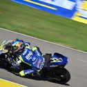 Der Spanier Álex Márquez fuhr am Sonntag in den ikonischen blau-gelben Farben aus der Saison 2003.