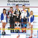 ADAC Junior Cup powered by KTM, Oschersleben, Podium, Maximilian Sohnius, Kenny Leibold, Hagen Wiedemann