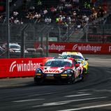 Ganze vorne auf dem Norisring lagen zwei Porsche von AVIA W&S Motorsport