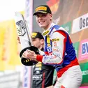Erstmals auf dem DTM-Podium ganz oben: Lamborghini-Pilot Luca Engstler