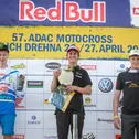 ADAC MX Youngster Cup, Fürstlich Drehna,   Calvin Vlaanderen ( KTM / Niederlande ), Jorge Zaragoza ( Kawasaki / Spanien ), Arminas Jasikonis ( KTM / Litauen )