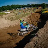 Mads Fredsoe Sorensen ( Dänemark / Husqvarna / CAT MOTO BAUERSCHMIDT HUSQVARNA ) beim ADAC MX Youngster Cup