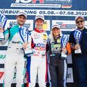 Jonas Karklys, Martin Andersen und Jessica Bäckman (v. l.) waren die schnellsten in der Eifel