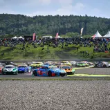ADAC GT Masters, Most, HCB-Rutronik Racing, Patric Niederhauser, Kelvin van der Linde, Start