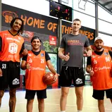Kevin Yebo, Ayhancan Güven, Jonas Richter und Franck Perera (l-r) in Chemnitz