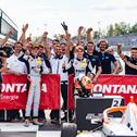 Großer Jubel bei PHM Racing: Der Berliner Rennstall gewann beim Heimspiel alle drei Rennen