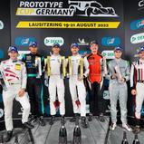 Das Podium des Prototype Cup Germany auf dem DEKRA Lausitzring
