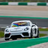 Der Porsche 718 Cayman GT4 von Overdrive Racing bei Testfahrten - Urheber: Overdrive Racing