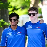 Motorsport Lounge am Norisring: Arjun Maini (links) und Finn Wiebelhaus (rechts)