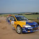 Designierter Sieger des ADAC Rallye Masters: Hermann Gaßner Senior im Mitsubishi Lancer