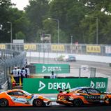#92 Wimmer Werk Motorsport / Raphael Rennhofer / Emil Heyerdahl / Porsche 718 Cayman GT4 RS CS / #77 ME Motorsport / Linus Hahne / Thomas Rackl / BMW M4 GT4 Evo / Norisring