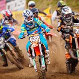 Constantin Piller (532) liegt im ADAC MX Junior Cup 125 auf einem aussichtsreichen zweiten Platz