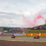 Marc Marquez entschied den Sprint am Sachsenring für sich