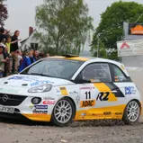Youngster auf Podestplatz: Marijan Griebel gewann im Opel Adam R2 erneut die Division 5 und liegt in der Zwischenwertung auf Rang drei
