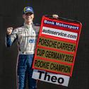 Förderfahrer Theo Oeverhaus kürte sich vorzeitig zum Rookie-Champion im Porsche Carrera Cup Deutschland