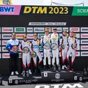 Das Podium Rennen 1 der ADAC GT4 Germany in Oschersleben