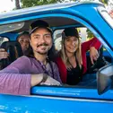 Country‑Rock‑Pop-Familienband auf ADAC Europa Classic 2026: Stefanie Hertel geht mit ihrem Trabant 601 S de Luxe „Schorsch“ samt Ehemann Lanny Lanner und Tochter Johanna Mross an den Start.